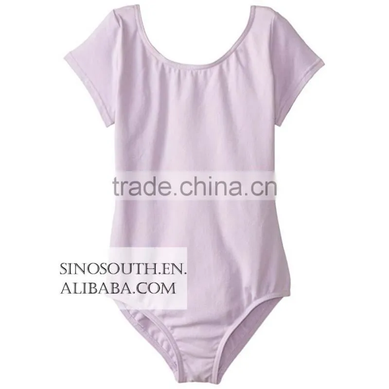 2017 Wholesale Kids Girl's Dance short sleeve toddler leotard gymnastics