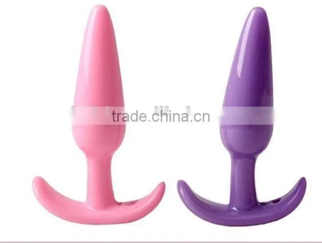 Hot selling silicone flashing light anal butt plug for gay