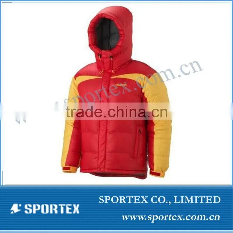Women's Down Jacket yellow Super lightweight Outdoor JkT warm hooded