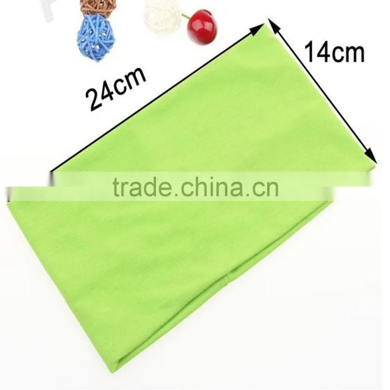 Candy Color Women Yoga Wide Elastic Towel Headband In Stock