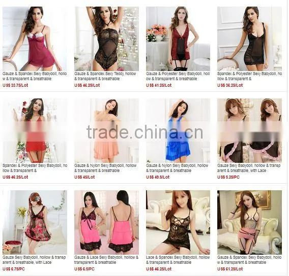 YYW Milk Silk & Nylon Sexy Babydoll