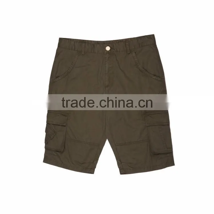 Apparel factory fashion design army green micro cheap chino six pockets sports short pants