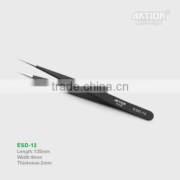 Non-magnetic Tip Tweezer Anti-static ESD 10 11 12 13 14 15 repair-tools