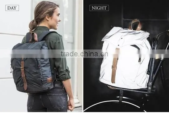 Fashion waterproof soft sewing reflective nylon cycling jacket fabric