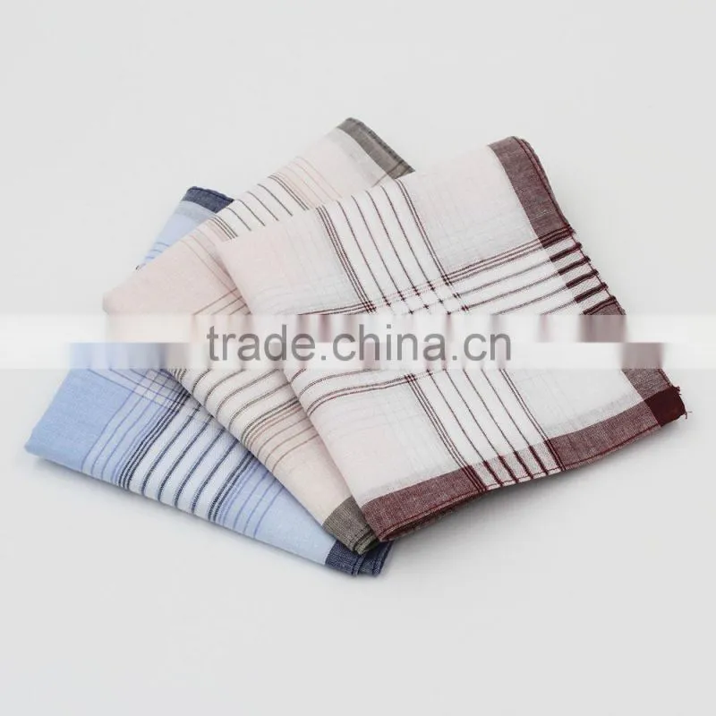 Factory direct hot sale wholesale 100% cotton mens handkerchief
