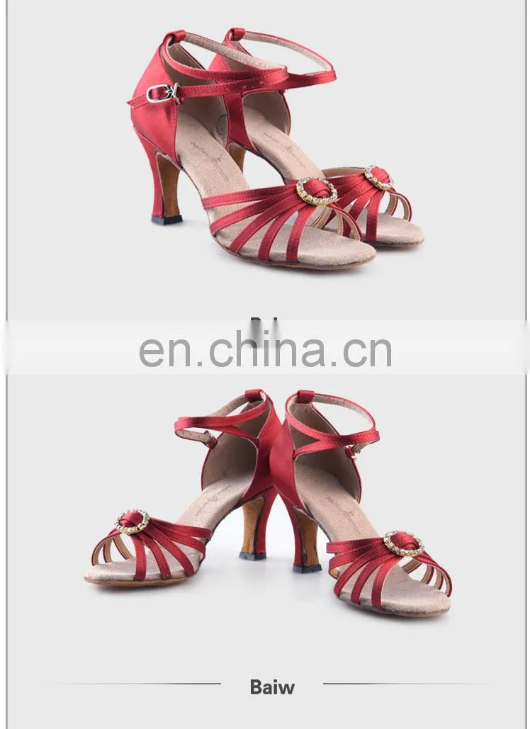 08B5L135 Women's Satin Latin Dance Shoes