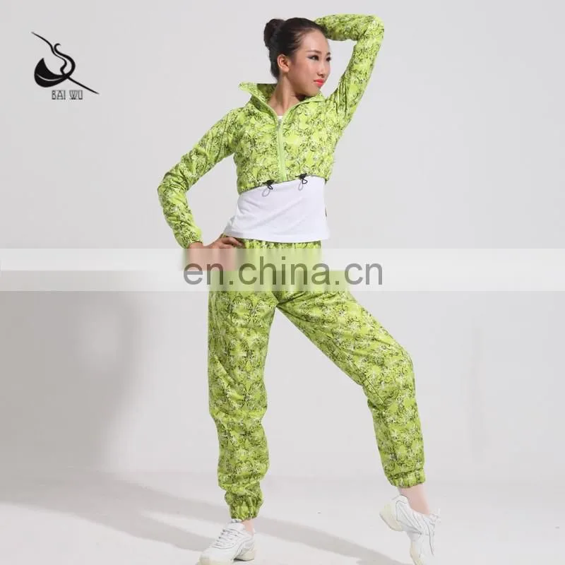 11416102 Flower Long Sleeve Sauna Suit