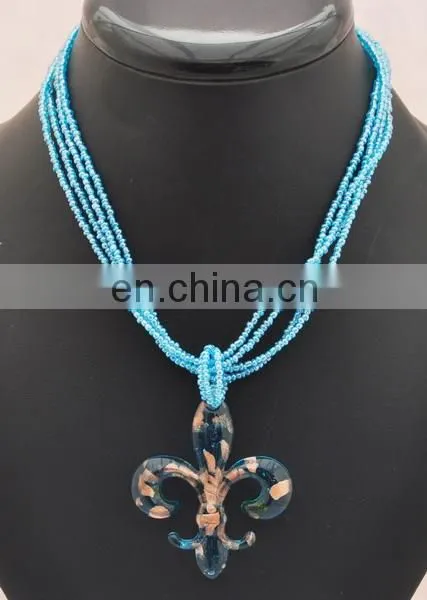 Fashion colored glazed inspired peacock pendant necklace