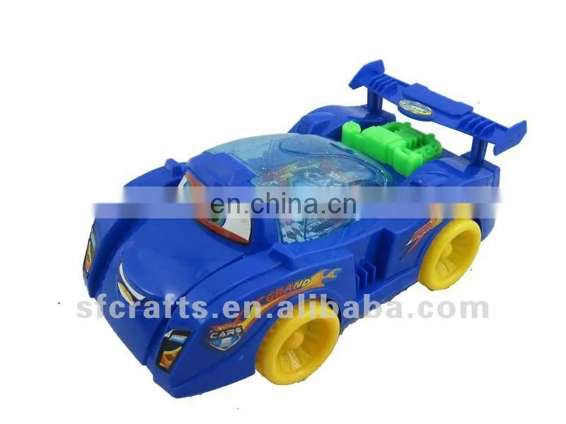 Cute plastic pull line car toy for children
