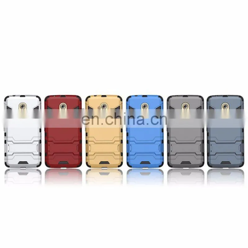Detachable 2 in 1 with Stand Hybrid Hard PC + Black TPU Back Cover Case for ZTE Axon 7