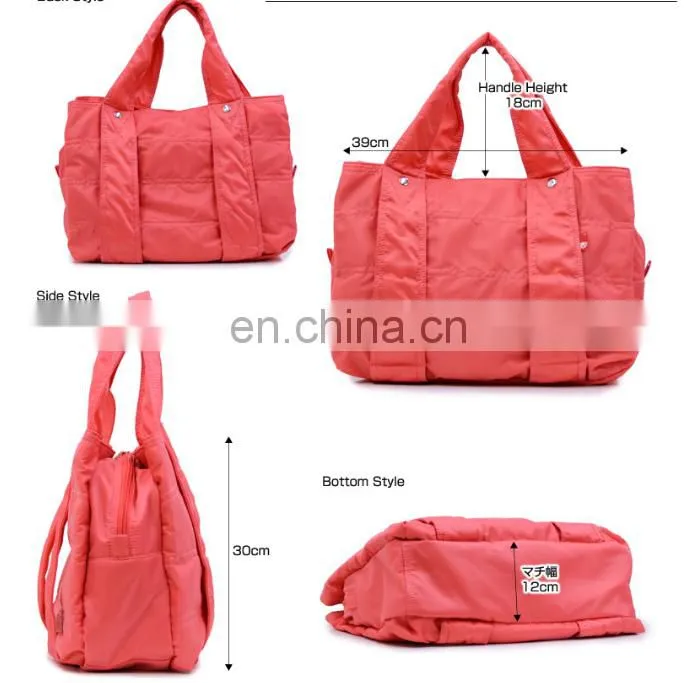 Wholesale nylon and drawstring shopping tote bag in stock from factory