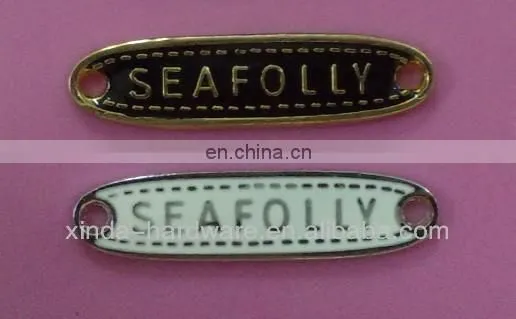 gold color silver color sea folly sewing labels sewing badge