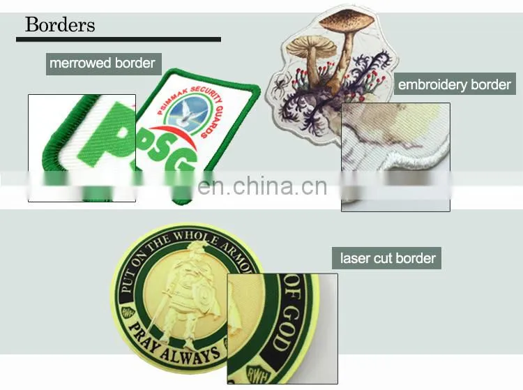 Hot Sale Wholesale Custom Digital Printed Embroidery Patch for Garment