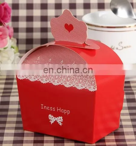 2015 unique paperboard paper foldable sweet paper cake box packaging