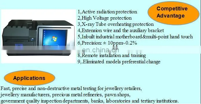 NAP8200 High quality Metal analyzers sale Precious gold detectors ftir spectrometer