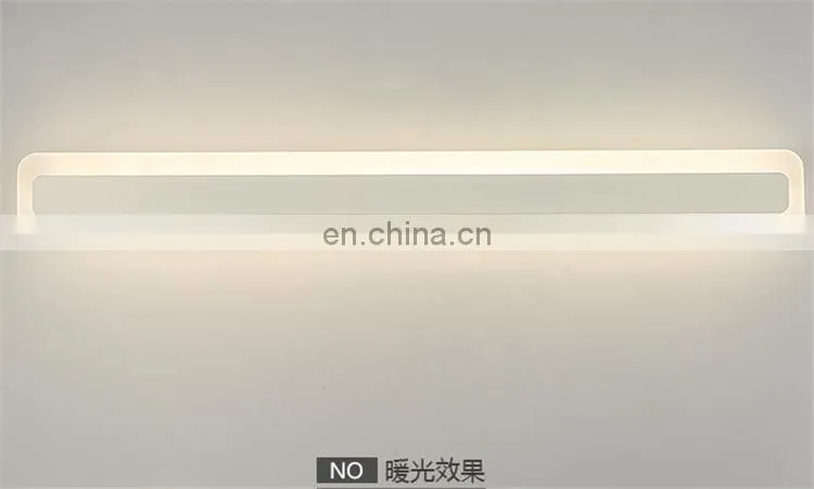 Simple design waterproof and anti-fog mirror light for bathroom hotell