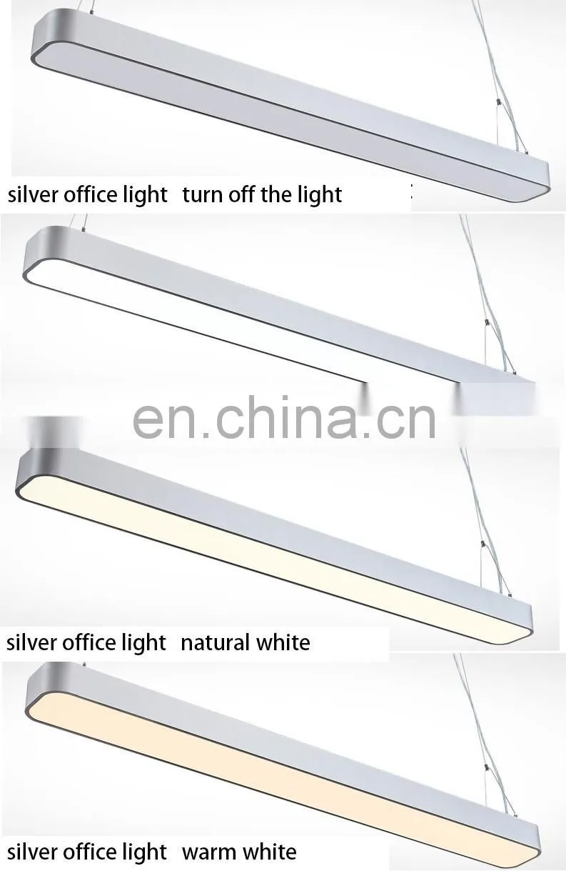 18w ip65 modern design aluminium strip led office ceiling lamp for supermarket