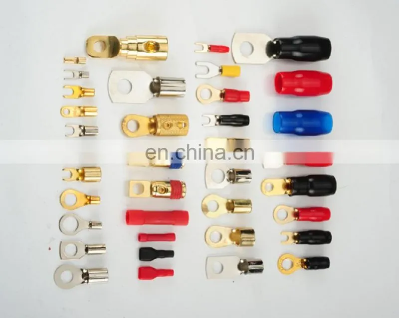 1/0awg gauge 2ga 4awg 8awg 10awg gauge Crimp fork terminal for auto car battery boat truck cable
