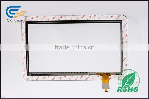 Factory price Ratio 16:9 10.1 inch capacitive touch button glass panel