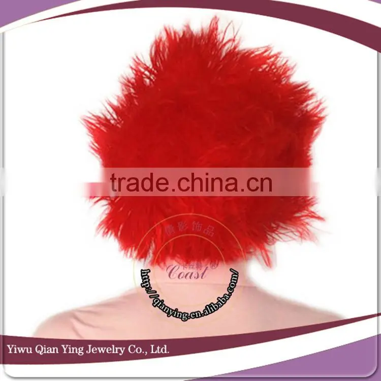 cheap short red fashion spiky party fake hair wigs