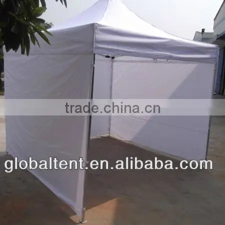 Steel Pop Up Marquee Tent Frame 3x3m ( 10ft X 10ft),30mm, with white canopy & Valance(Unprinted), 3 full walls