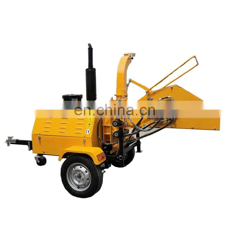 Hydraulic feed PTO wood chipper shredder BX92R for 80HP tractor