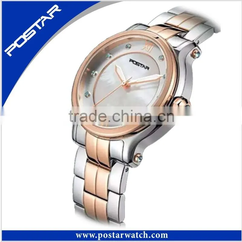 China Japan Movt Quartz Watch Stainless Steel Back
