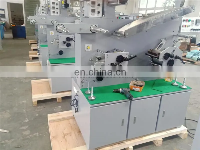 UGS21S 2 PLUS 1 color roll to roll Automatic fabric label flexo Printing machine, ribbon trademark flexographic printer