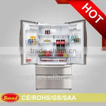 Defrost side by side refrigerator with home minibar