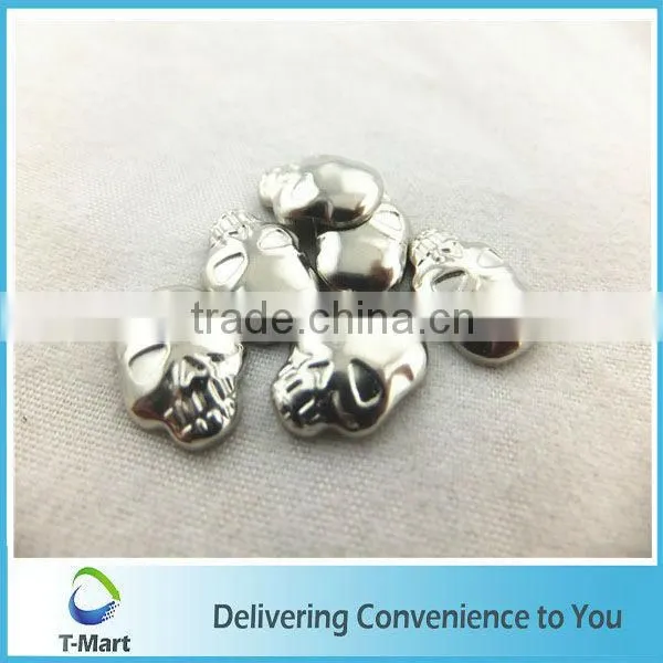 hot fix skeleton metal copper studs for key rings