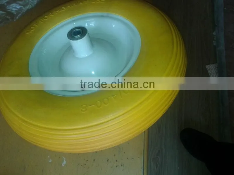 16 Inch Flat Free Wheels/PU Foam Wheel