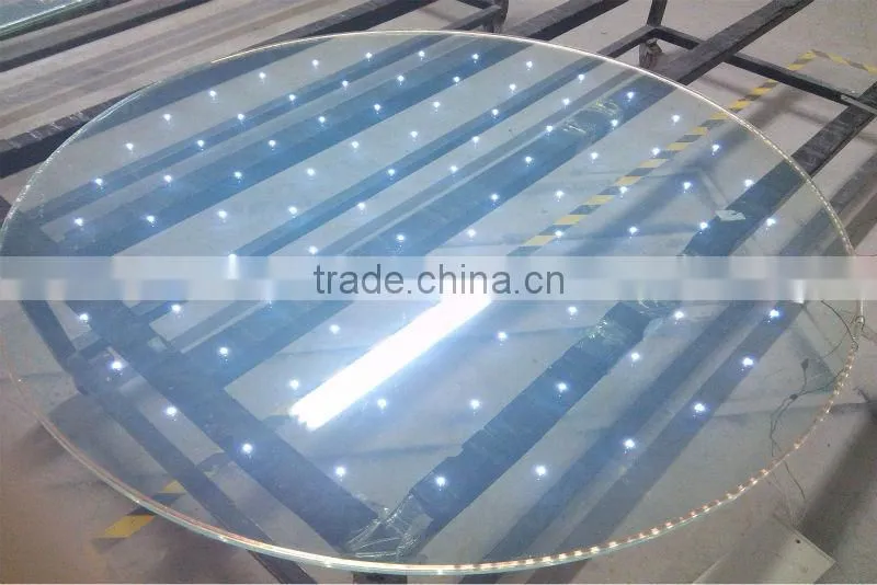 Glass With LED lights/led laminated glass