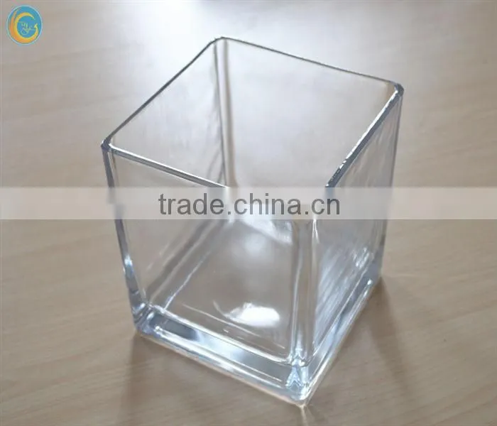 plant pot rectangular glass vase