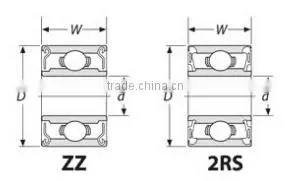 6301E Motorcycle Deep Groove Ball Bearing 6300 Series