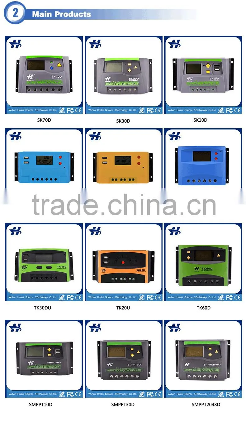 10 years producing experience 12V/24V mppt solar charge controller