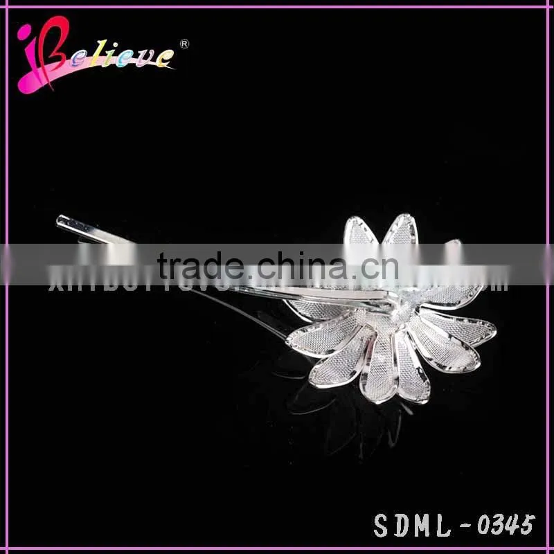 2015 Hair pin made in China products fancy bobby pin,diamond flower hair bobby pin