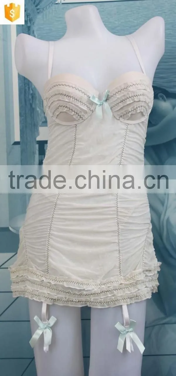 New fashion milky white sweet lingerie babydolls