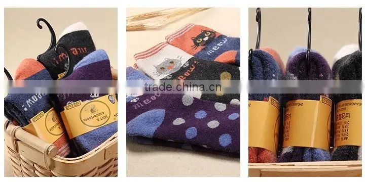 5pairs/lot Winter Womens Rabbit Wool Socks Female Thermal Thickening Warm Long Socks For Women