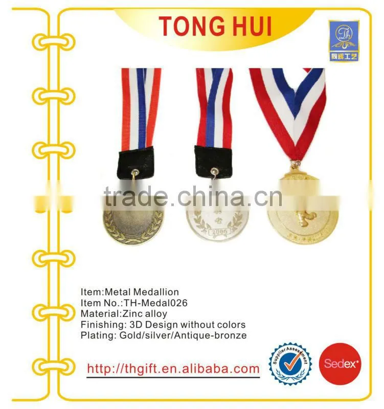 The antique red copper plating metal souvenir medal