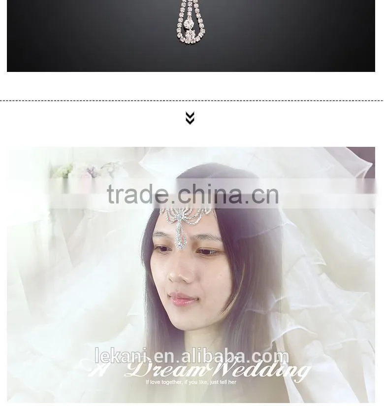 Elegant Metal Innovative Design Crystal Head Chain Jewelry Wholesale