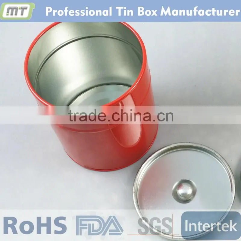 round empty can with insert lid, empty can