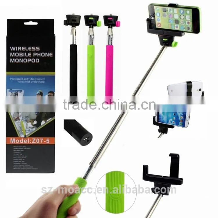 Factory price Wireless Monopod,monopod selfie stick,Wireless bluetooth Monopod