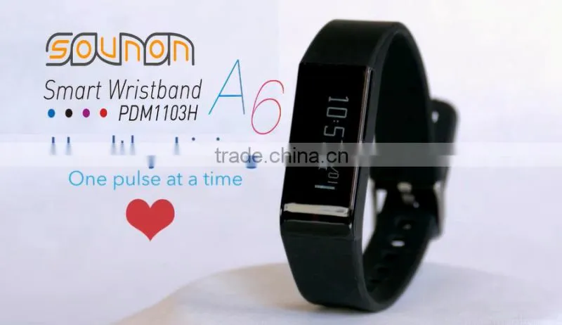 2016 OLED touch Bluetooth 4.0 waterproof fitness pedometers with heart rate monitor calorie counter smart bracelet wristband