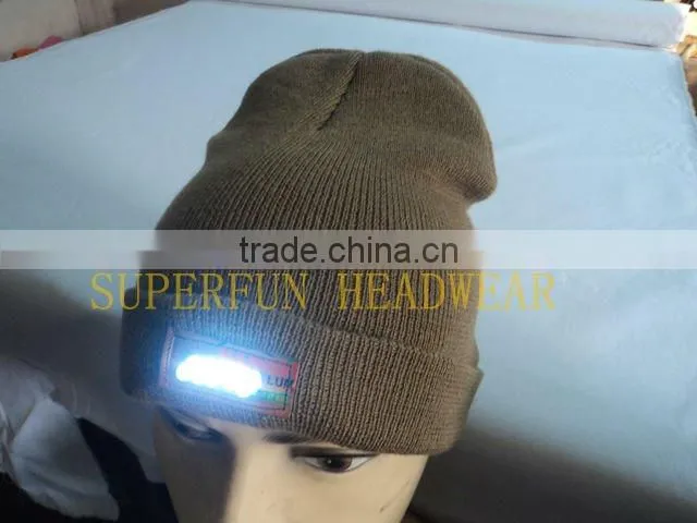 keeping warm led knitted caps