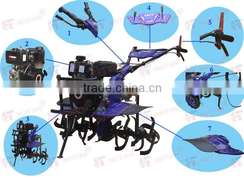 HT105F 6hp Diesel China cultivator