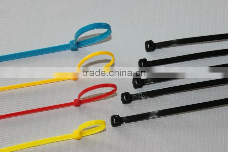 plastic Colorful Cable Ties with label