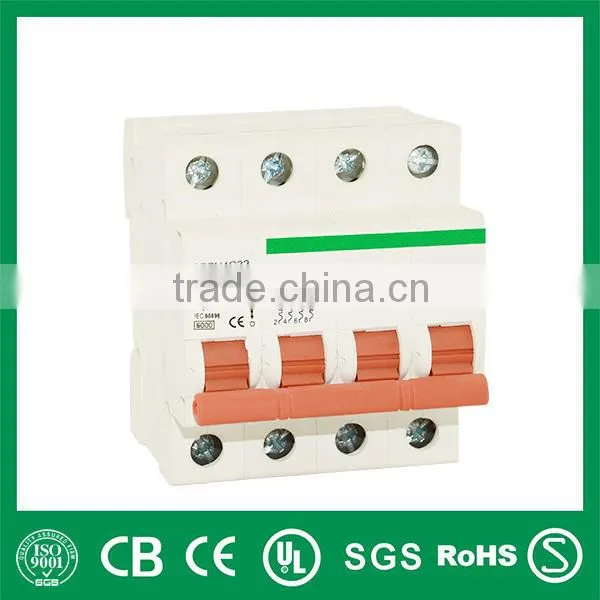 2 pole miniature circuit breaker / iso9001 certificate