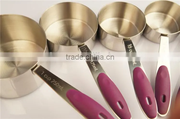 High quality stainless steel stackable measuring cups
