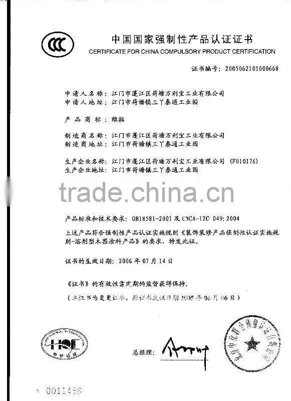 (of all colors) water based antirust metal paint