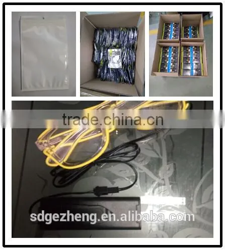 EL wire shutter party sunglasses window type multi colors el lighted up party glasses with CE RoHS approval